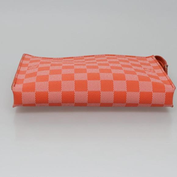 LOUIS VUITTON Damier Color Elemon Clutch Bag Orange Pimon N41299 LV Auth BD015 - Picture 6 of 16
